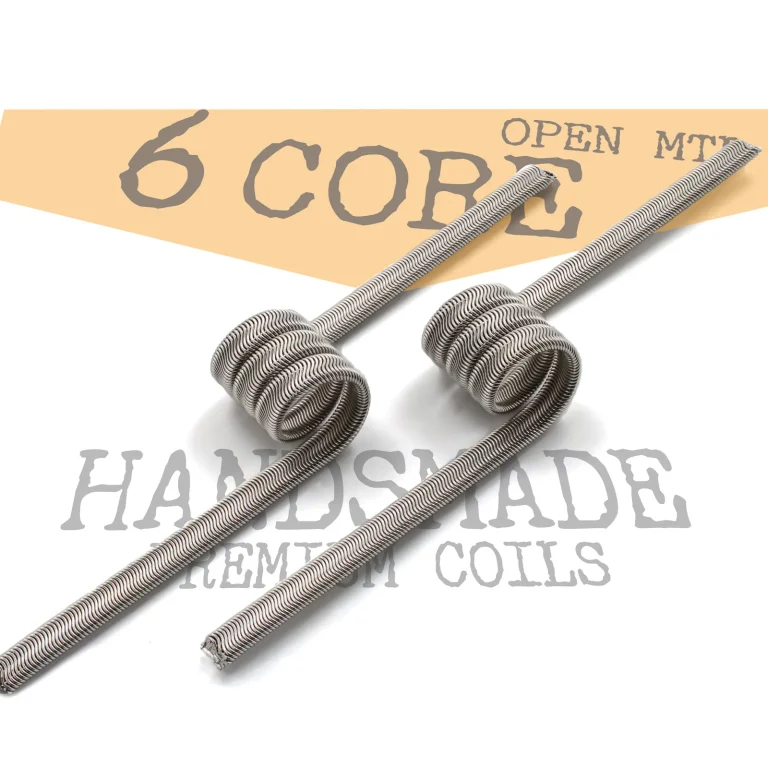 Mouth-to-lung coil with 6-core Alien Design for higher airflow.
