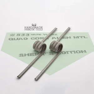 Quad-core Alien coil for MTL setups, handmade from Nichrome 80.