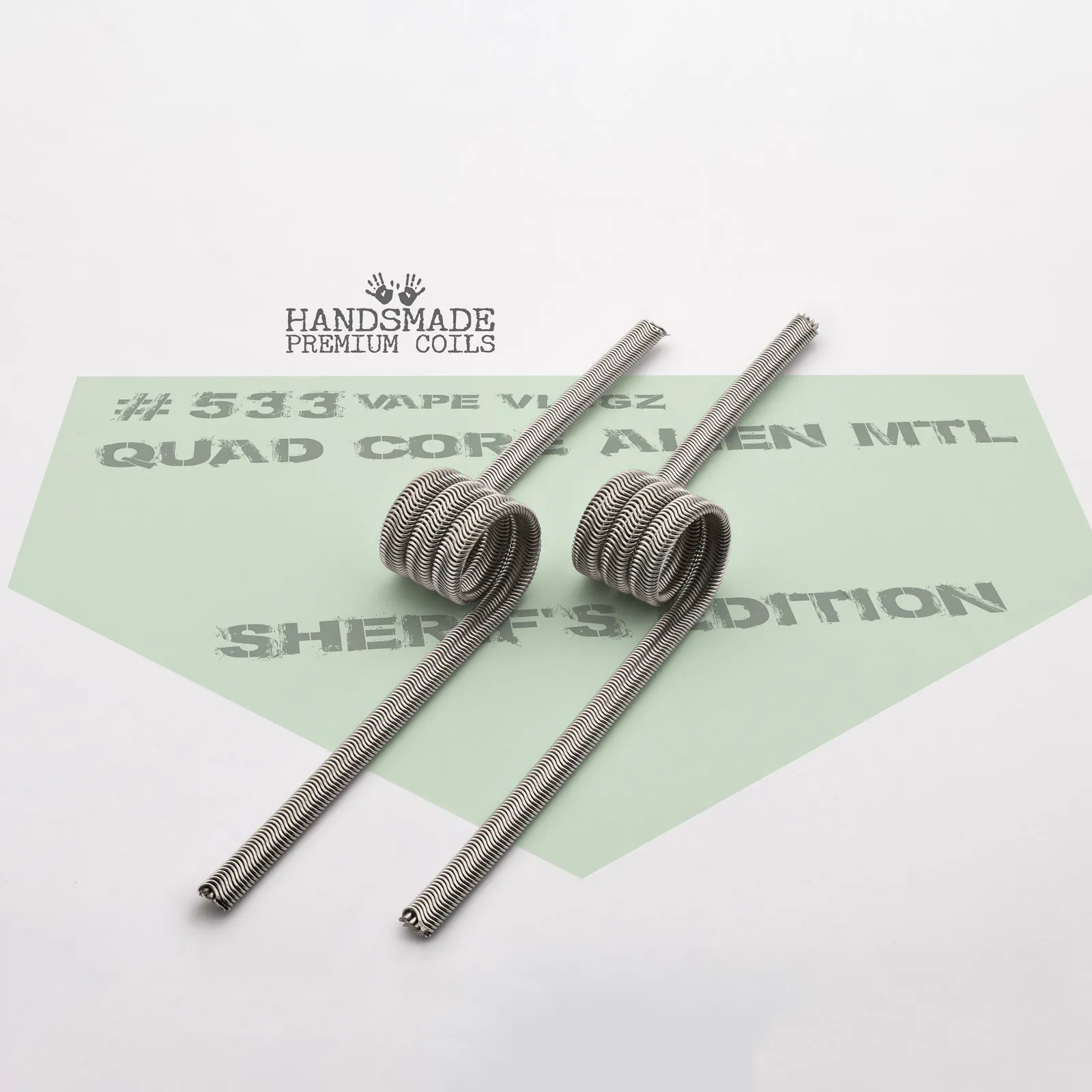 Quad-core Alien coil for MTL setups, handmade from Nichrome 80.