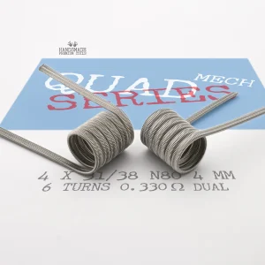 Large 4 mm ID quad-core Alien coil for series setups.