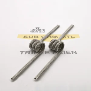 Triple-core Alien coil for MTL setups, Nano size, crafted from Nichrome 80.